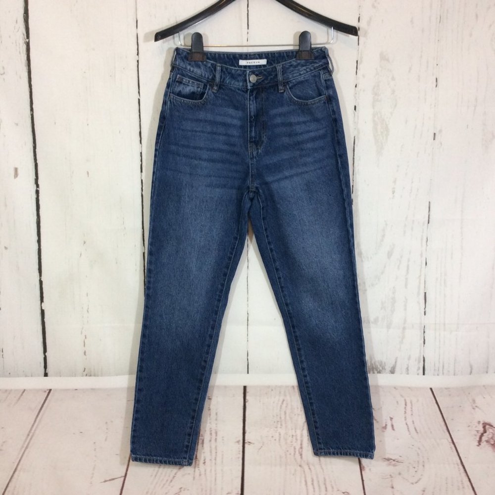 Pacsun Mom Jeans Retro Style Size 25 Blue Medium Wash Pockets